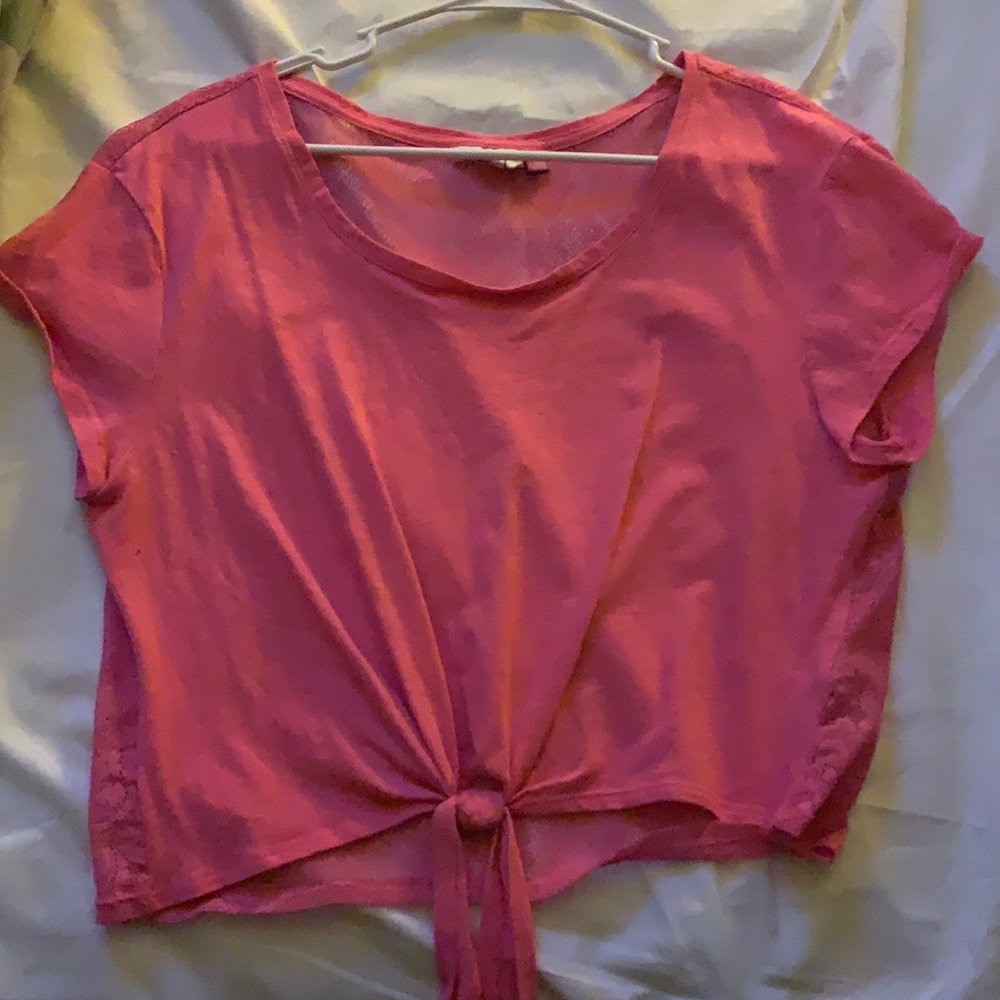 Pink crop top